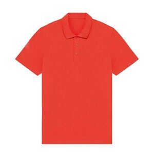 Native Spirit Mens Jersey Polo Shirt / Paprika Red